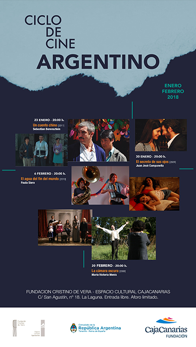 Cartel presentación ciclo de cine argentino